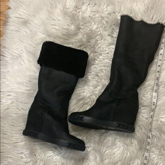 NWT CASADEI DOUBLE FACE TALL PLATFORM BOOTS 38.5 - Picture 6 of 12